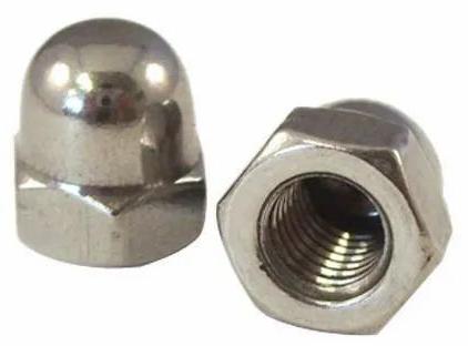 Polished Stainless Steel Dome Nut, Packaging Type : Carton Box