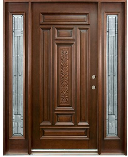 Polished wooden doors