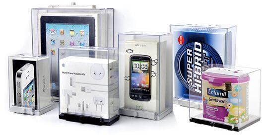 Plastic Electronic Safer Box, for Retail Store, Color : Transparent