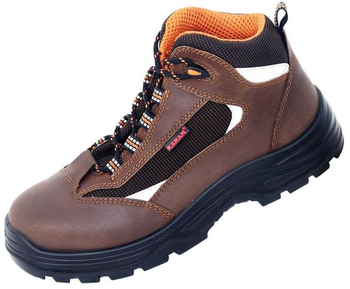 Executive Sporty Lace-up Brown Leather Safety Footwear