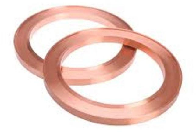 Round Polished Copper Rings, Color : Brown