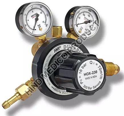 HOX -230 Oxygen Gas Pressure Regulator, Certification : IS 6901:2018 / ISO 2503:2009
