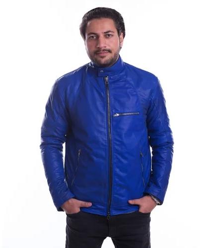 Full Sleeve Mens Leather Jacket, Size : All 