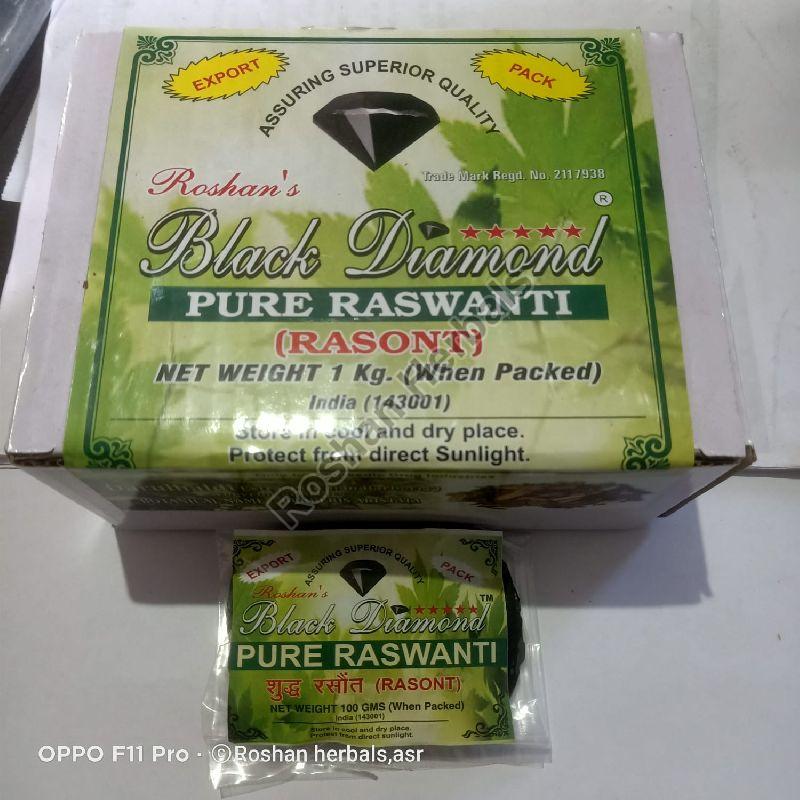 Roshans Black Diamond Pure Raswanti Rasont, Packaging Type : Box