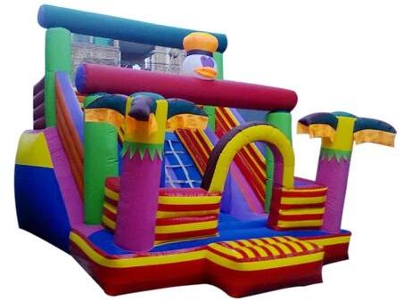 PVC Coated Fabric Coconut Simple Slide Bouncy