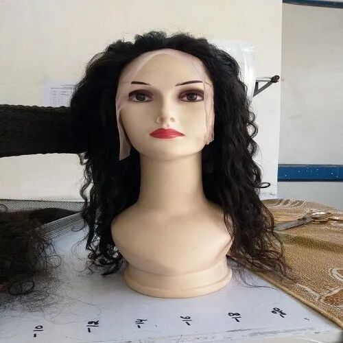 Unprocessed Curly Human Hair Wig, Color : Natural