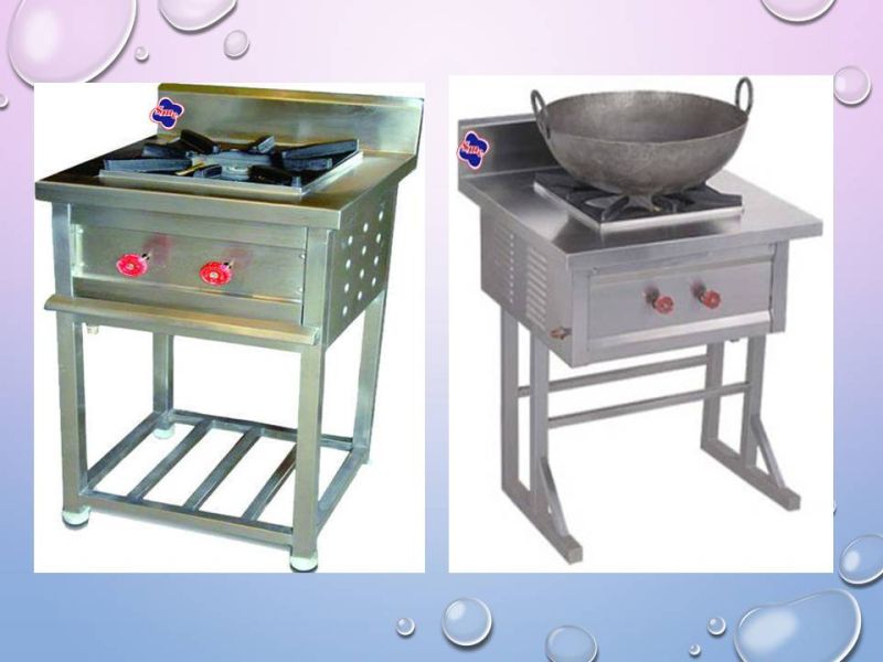 Square Single Burner Cooking Range, for Commercial Kitchen