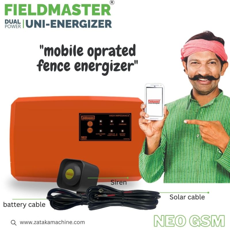 Fieldmaster Mobile Operated Electric Solar Zatka Machine