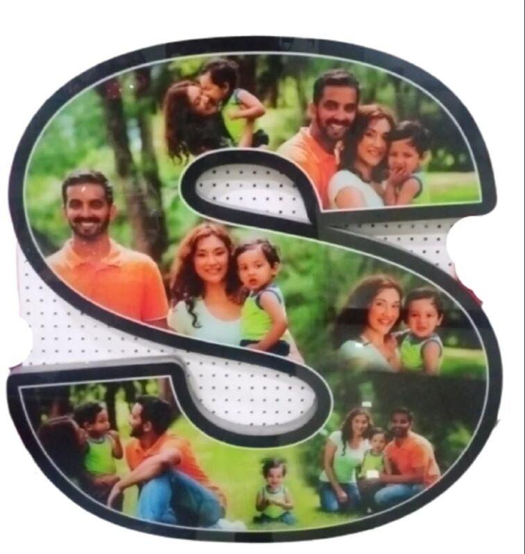 Acrylic Alphabet Photo Frame