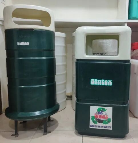 Plastic Dustbin, for Office, Color : Red, Black, Green