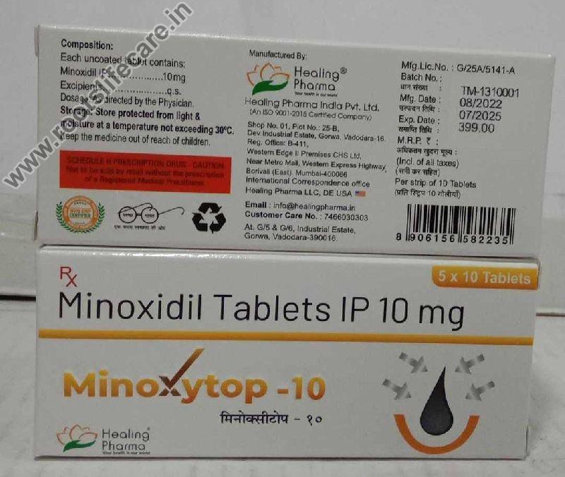 Minoxytop-10 tablets, for Cure Baldness