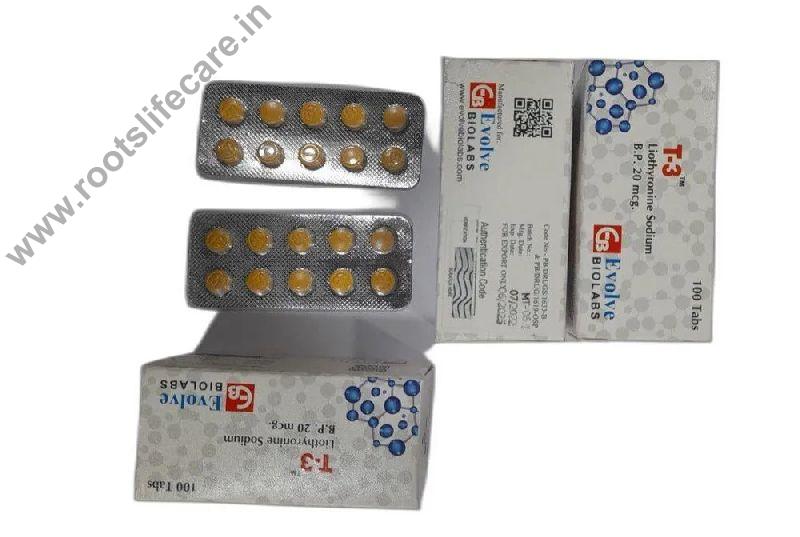 T3 Liothyronine Sodium B.P 25mcg tablets