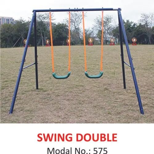 Mild Steel Playground Double Swing, Seating Capacity : Two