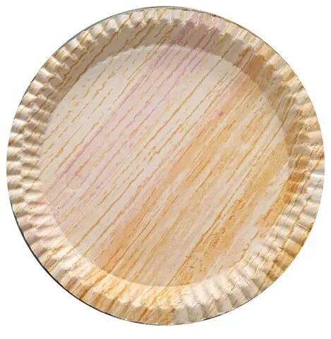 Circular Disposable Paper Plates, Size : 13inch