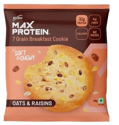 Round Oats Raisins Cookie, Packaging Type : Packet