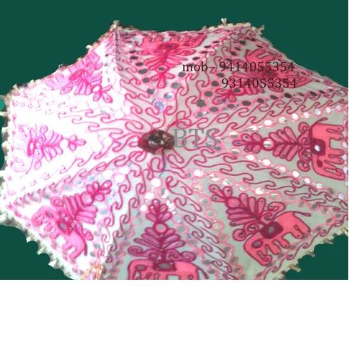 Printed Designer Umbrella Tent, Color : Pink