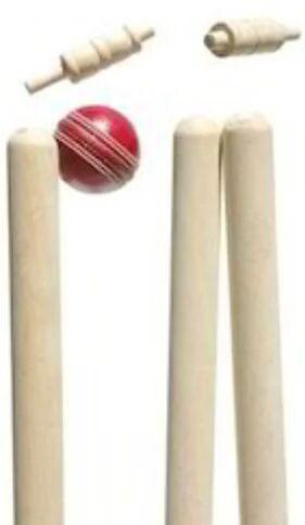 Wooden Cricket Stumps, Color : White