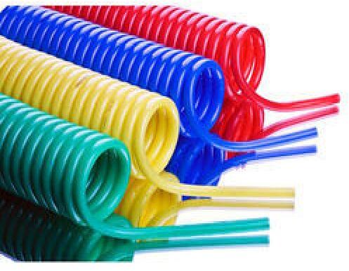 Polyurethane PU Coil Hose Pipe, Color : Blue, Red, Yellow, Sky blue