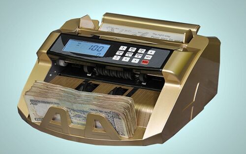 Currency Counting Machine, Color : Golden