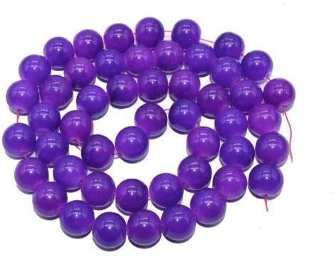 Painted Glass Bead, Color : Violet
