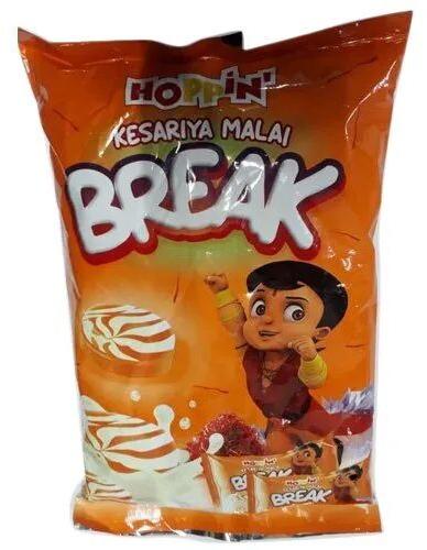 Hoppin Kesariya Malai Break Candy, for Eating Use, Taste : Sweet