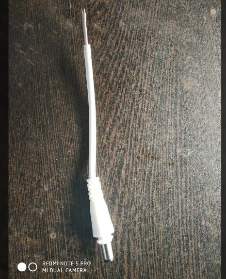 PVC Male Connector Wire, Color : White