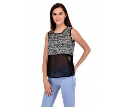 Cut-Sleeve Designer Top