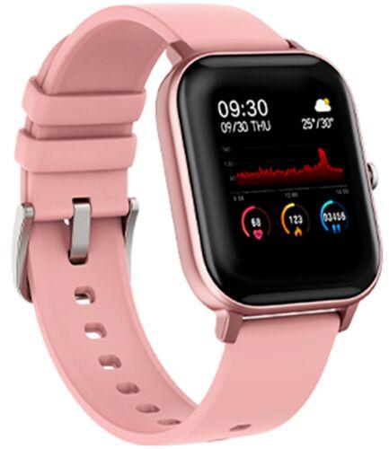 Full Touch Pink Smart Watch, Display Type : Digital