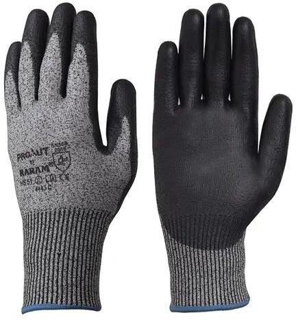 Karam Cut Resistant Gloves, Color : Black, Grey