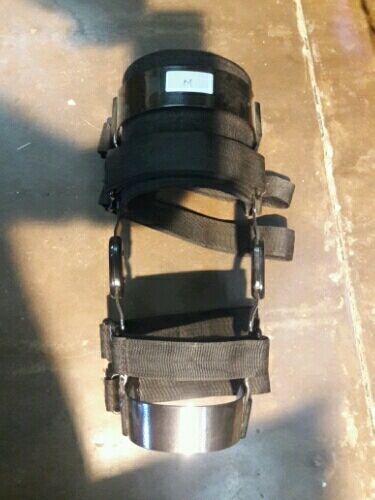 Metal orthopedic knee braces, Color : Black