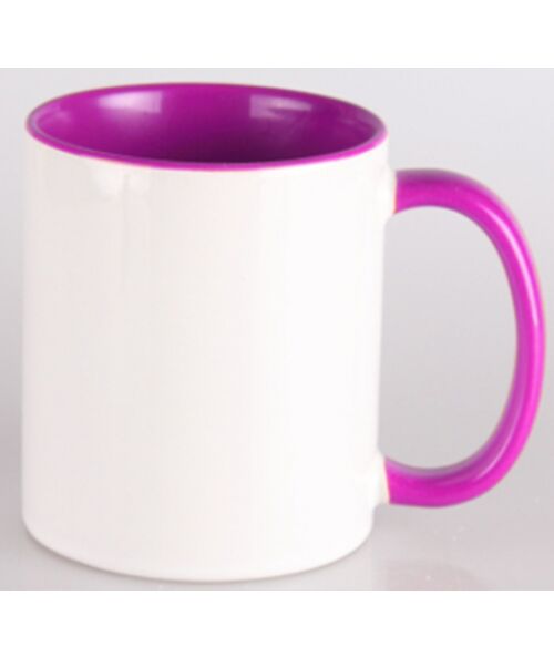 Purple Handle Colour Mug
