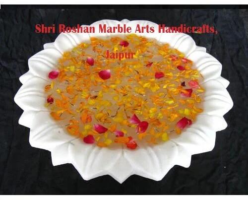 Polished Marble Bowl, Color : White