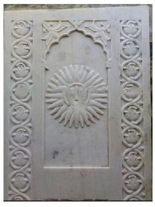 Marble Carved Panel, Color : White