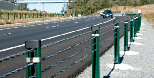 Wire Rope Crash Barrier