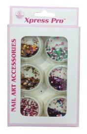 Multicolour Bubble Shape Nail Art Glitter, for Home, Parlour, Packaging Type : Box