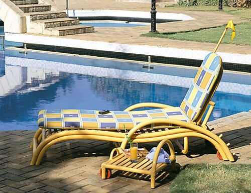 PoolSide Lounger, Color : Yellow