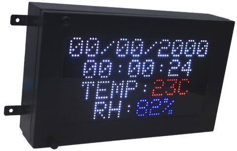 Rectangular Glass Temperature LED Display, for Advertising, Railway Station, Voltage : 110V, 220V, 24V50V