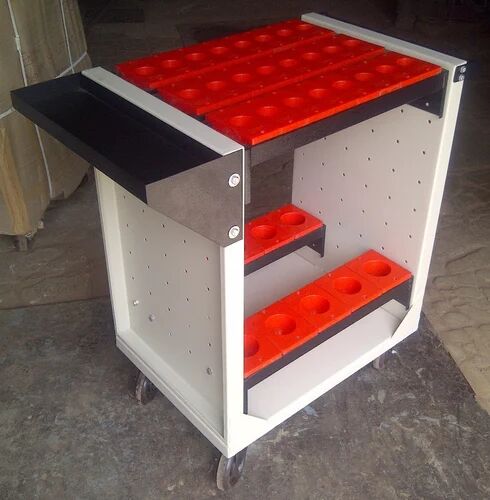 Stainless Steel VMC Tool Trolley