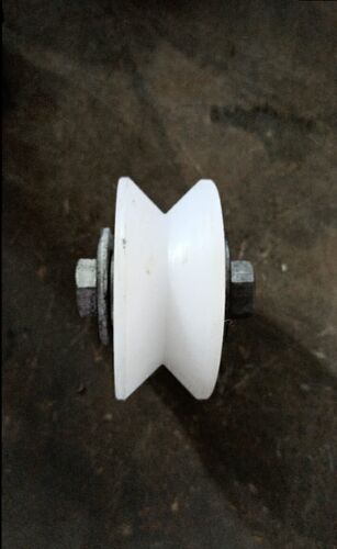 MS Nylon Bracket Gate Wheel, Color : White