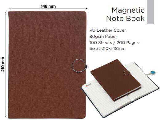 PU Leather Cover Magnetic Note Book