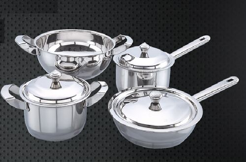 Mayur Induction Cookware Set, Color : Silver