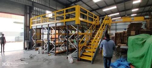 Powder Coated / Painted Rack Supported Mezzanine Floor