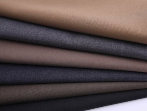 Plain Polyester Rayon TR Suiting Fabric, Width : 58 Inches or 147 cms