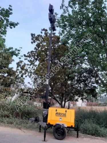 Mild Steel Mobile Lighting Tower, Pole Type : Single-Arm