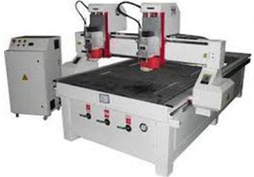 Double Head CNC Router Machine with Vacuum Bed