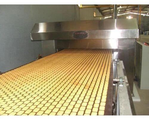 Automatic Biscuit Baking Oven, Machine Body Material : Stainless Steel