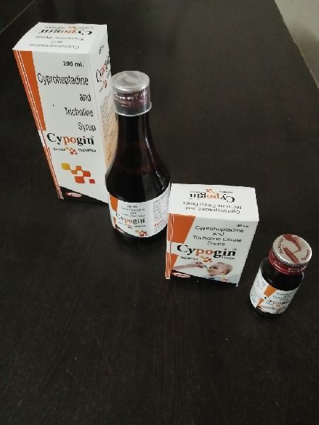 Cyproheptadine & Tricholine Syrup & Drops, Form : Liquid