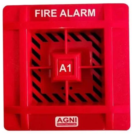 ABS Fire Alarm Hooter, Color : Red