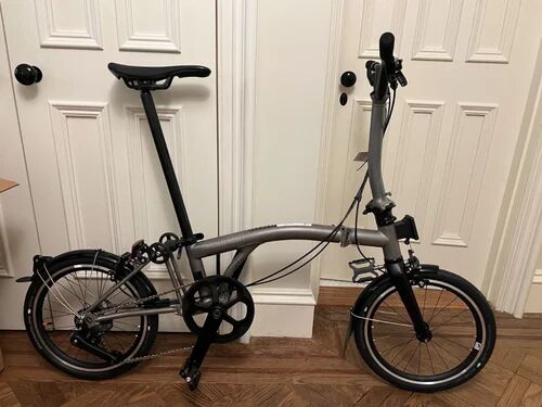 Electric Folding Bicycle, Color : black