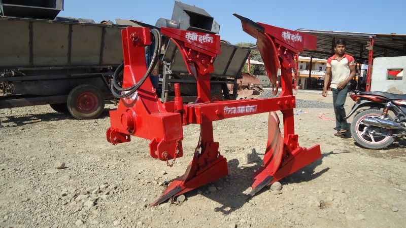 Blue Diesel 400-500kg Hydraulic Reversible Plough, for Farm Working